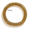Wholesale Titanium Steel Gold Plated Wire Mesh Cshaped Adjustable Stainless Steel Bracelet For Men And Women