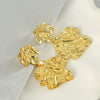 Wholesale Titanium Steel Golden Earrings High Sense Geometric Design Electroplated For Women