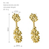 Wholesale Titanium Steel Golden Earrings High Sense Geometric Design Electroplated For Women