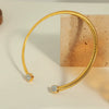 Wholesale 316L Stainless Steel Goldplated Bladeshaped Geometric Collar Jewelry Fashion Design