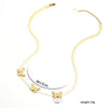 Wholesale Titanium Steel Goldplated Butterfly Snake Bone Chain Necklace With Electroplating Treatment For Women Natural Style