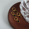 Wholesale 316L Stainless Steel Goldplated Dripping Oil Peach Heart Earrings For Women Fashion Light Luxury Style