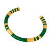Wholesale 316L Stainless Steel Goldplated Enamel Glaze Open Bracelet Jewelry Retro Geometric Dripping Oil Style