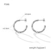 Wholesale 316L Stainless Steel Goldplated Geometric Cshaped And Ushape Earrings For Women