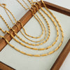 Wholesale 316L Stainless Steel Goldplated Geometric Style Unisex Necklace Jewelry