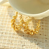 Wholesale 316L Stainless Steel Goldplated Ushape Personality Earrings