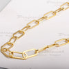 Wholesale Titanium Steel Goldplated Wave Patterned Unisex Stacked Clavicle Necklace