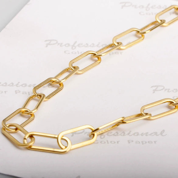 Wholesale Titanium Steel Goldplated Wave Patterned Unisex Stacked Clavicle Necklace