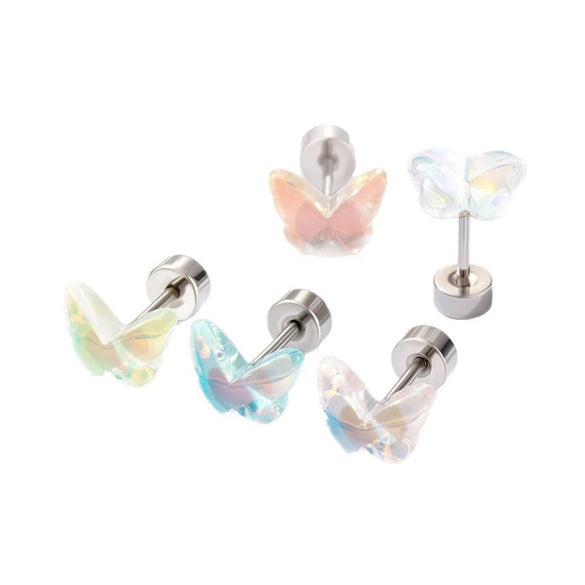 Wholesale Titanium Steel Handmade Animals Zodiac Sweet Style Women's Ear Nail