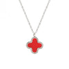 Wholesale Titanium Steel Handmade Fourleaf Clover And Flower Style Women's Jewelry Necklace Earrings Bracelet