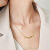 Wholesale Titanium Steel Heart Four Leaf Clover Magnetic Deformation Women's Necklace Electroplated 18K Gold Color Protected O Chain