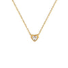 Wholesale Titanium Steel Heart Geometric Style Electroplated Necklace