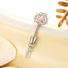Wholesale Titanium Steel Heart Pattern Personality Cartilage Earrings With Zircon For Women