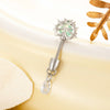 Wholesale Titanium Steel Heart Pattern Personality Cartilage Earrings With Zircon For Women