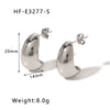 Wholesale Titanium Steel Heart Pendant Earrings With 18K Gold Plated Electroplating Exaggerated And High Sense Temperament Ins Fashion