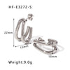 Wholesale Titanium Steel Heart Pendant Earrings With 18K Gold Plated Electroplating Exaggerated And High Sense Temperament Ins Fashion