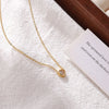 Wholesale Titanium Steel Heart Pendant Necklace For Women Electroplated Minimalist O Chain