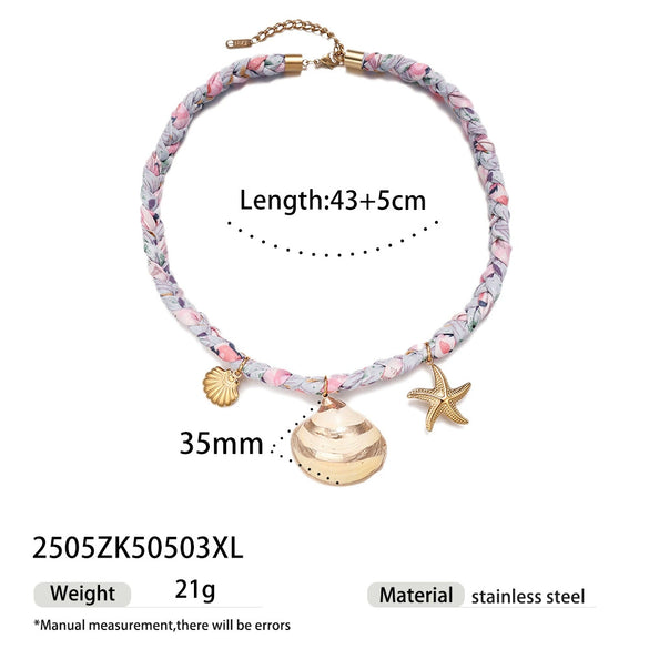 Wholesale Titanium Steel Heart Pendant Necklace With Twist Chain For Women Electroplated Design