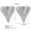 Wholesale 316L Stainless Steel Heart Shape Electroplated Earrings For Women