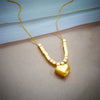Wholesale Titanium Steel Heart Shape Pendant Necklace With Electroplating Treatment For Women