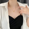 Wholesale Titanium Steel Heart Shaped Polished Love Pendant Necklace For Women