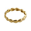 Wholesale Titanium Steel Heart Stacked Ring Geometric Style Electroplated Hand Jewelry