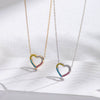 Wholesale Titanium Steel Heartshaped Bohemian Clavicle Chain With Electroplating