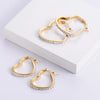Wholesale Titanium Steel Hollow Heart Earrings Gooddiy