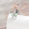 Wholesale Titanium Steel Inlaid Zircon Butterfly Women's Earrings Princess Style