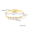 Wholesale Titanium Steel Inlaid Zircon Geometric Bracelet For Women