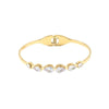 Wholesale Titanium Steel Inlaid Zircon Geometric Bracelet For Women