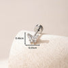 Wholesale Titanium Steel Inlaid Zircon Mini Butterfly Earrings For Women Lovely Style