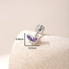 Wholesale Titanium Steel Inlaid Zircon Mini Butterfly Earrings For Women Lovely Style