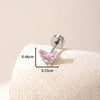 Wholesale Titanium Steel Inlaid Zircon Mini Butterfly Earrings For Women Lovely Style