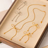 Wholesale Titanium Steel Insect Pattern Clavicle Necklace With Butterfly Design And Electroplating Process