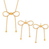 Wholesale Titanium Steel Insect Pattern Clavicle Necklace With Butterfly Design And Electroplating Process