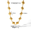 Wholesale Titanium Steel Jewelry Conch Love Heart Pattern Handmade Electroplated 18K Plated Necklace Light Luxury High Sense Ins Sweater Chain
