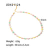Wholesale Titanium Steel Jewelry Necklace And Bracelet With Daisy Chain Design And 18K Gold Electroplated Finish