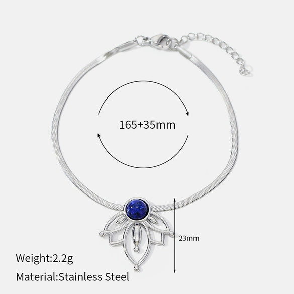 Wholesale Titanium Steel Jewelry Set With Geometric Pattern And Leafshaped Zircon For Women Featuring Polishing Process