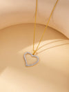 Wholesale Titanium Steel Jewelry Suit With Heart Shaped Pendant And Cross Chain Electroplated For Women Simple Design High End Sense Non Fading