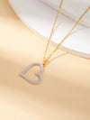 Wholesale Titanium Steel Jewelry Suit With Heart Shaped Pendant And Cross Chain Electroplated For Women Simple Design High End Sense Non Fading