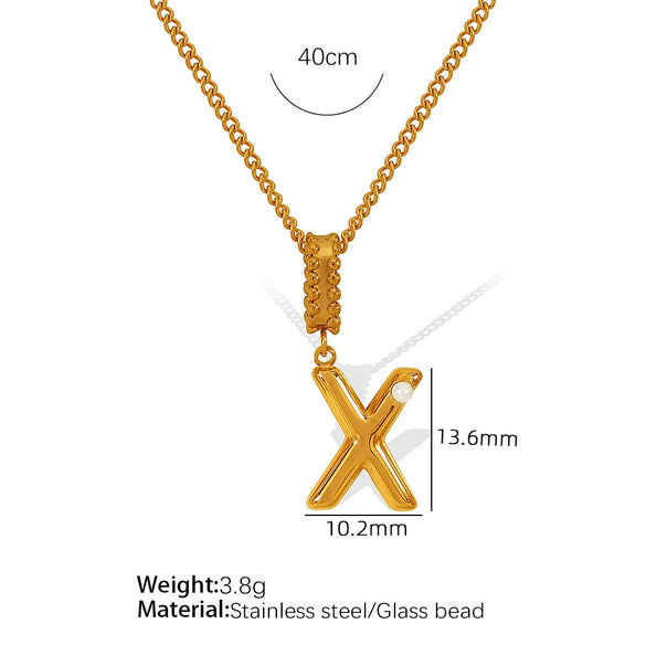 Wholesale 316L Stainless Steel Jewelry With Letters Numbers Text Pattern 18K Gold Plated For Women