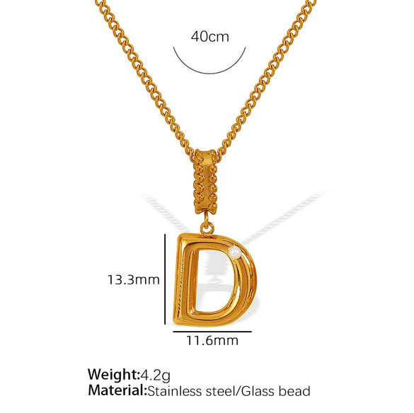 Wholesale 316L Stainless Steel Jewelry With Letters Numbers Text Pattern 18K Gold Plated For Women
