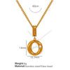 Wholesale 316L Stainless Steel Jewelry With Letters Numbers Text Pattern 18K Gold Plated For Women