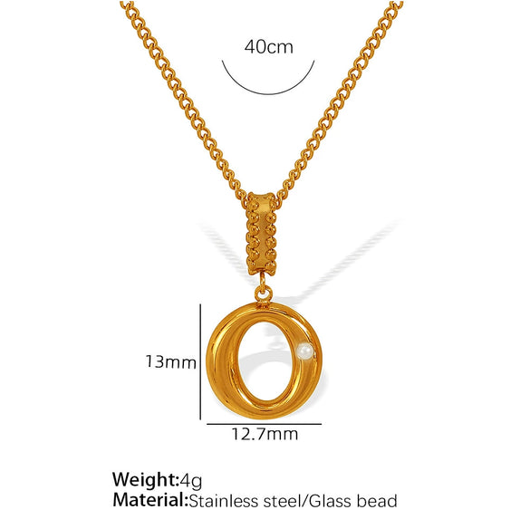 Wholesale 316L Stainless Steel Jewelry With Letters Numbers Text Pattern 18K Gold Plated For Women