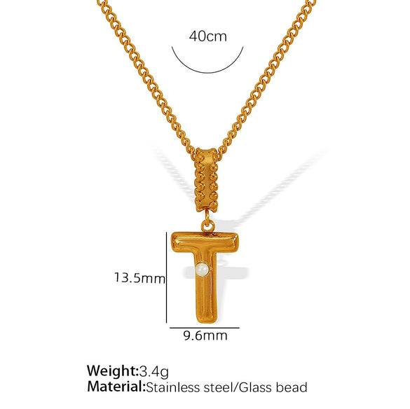 Wholesale 316L Stainless Steel Jewelry With Letters Numbers Text Pattern 18K Gold Plated For Women