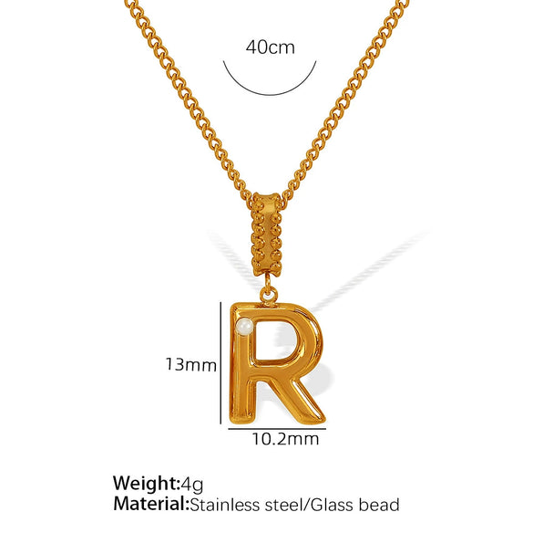 Wholesale 316L Stainless Steel Jewelry With Letters Numbers Text Pattern 18K Gold Plated For Women