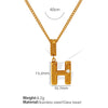 Wholesale 316L Stainless Steel Jewelry With Letters Numbers Text Pattern 18K Gold Plated For Women