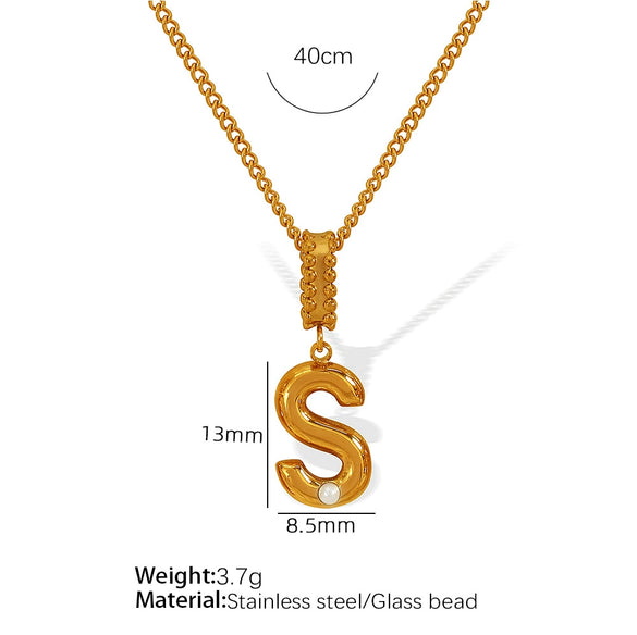 Wholesale 316L Stainless Steel Jewelry With Letters Numbers Text Pattern 18K Gold Plated For Women