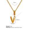 Wholesale 316L Stainless Steel Jewelry With Letters Numbers Text Pattern 18K Gold Plated For Women